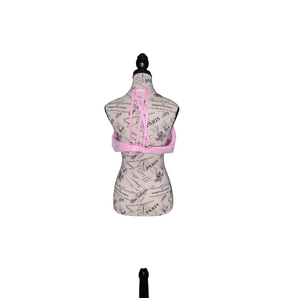 Halara‎ SoftlyZero Airy Pink Low Support Yoga Sports Bra Removable Straps XL NWT
